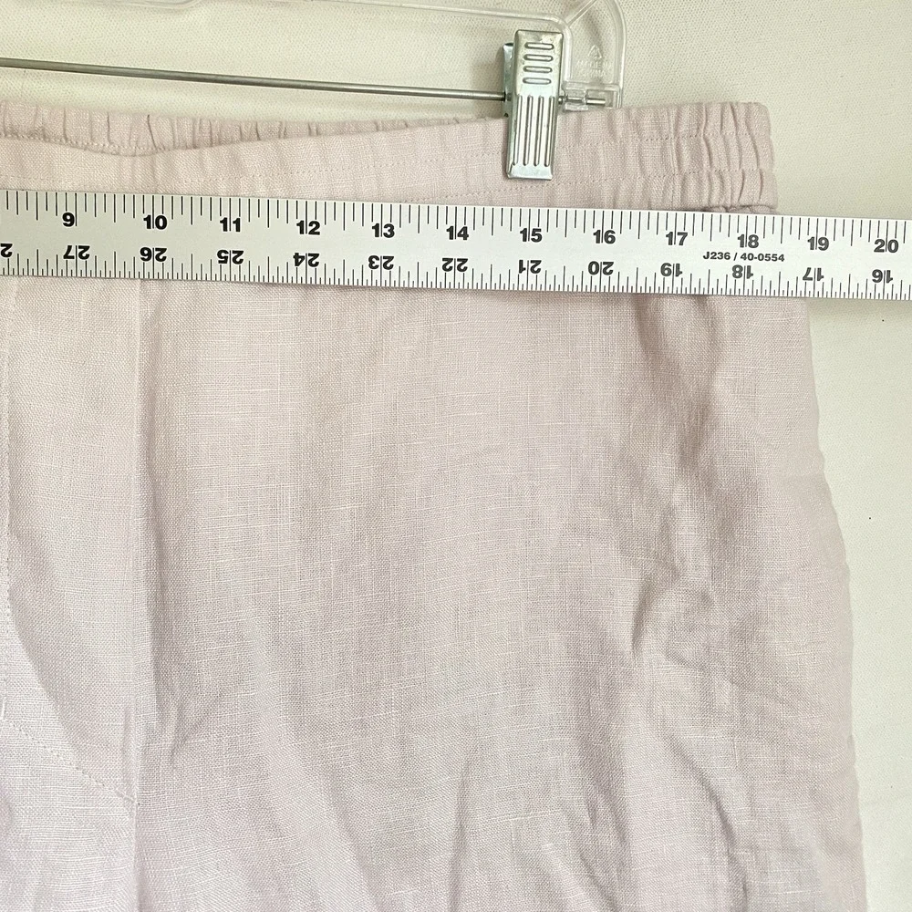 COS Wide Leg Linen Blend Pants in Light Pink (neutral)